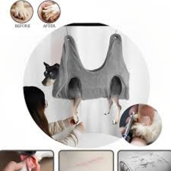 NEW Pet Grooming Hammock Restraint Towel Bag Cat‎ Dog Hammock Helper-SMALL - Picture 3 of 9